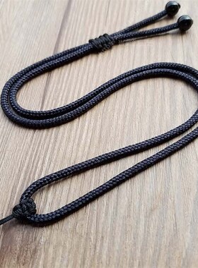 吊坠挂绳黑绳黑色红色新品挂绳简约调长短伸缩绳玉器吊坠绳项链绳
