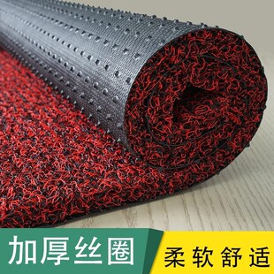 进门地垫可裁剪加厚塑料丝圈脚垫门口防滑防水地毯家用入户门门。