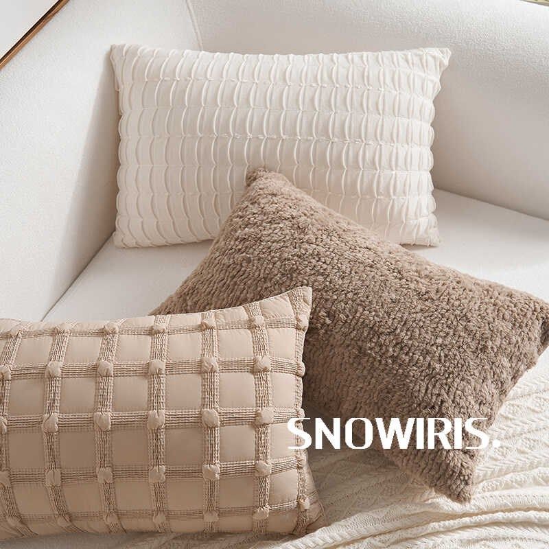 法式中古风抱枕组合高级感枕套奶油色客厅沙发腰枕床上毛绒腰靠垫,居家布艺,靠垫/抱枕,淘宝优惠券,粉丝福利购,淘宝优惠卷