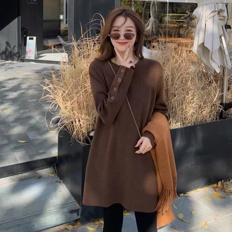 孕妇装秋款2022新款秋装套装显瘦连衣裙上衣中长款毛衣冬装打底衫,孕妇装/孕产妇用品/营养,连衣裙,淘宝优惠券,粉丝福利购,淘宝优惠卷