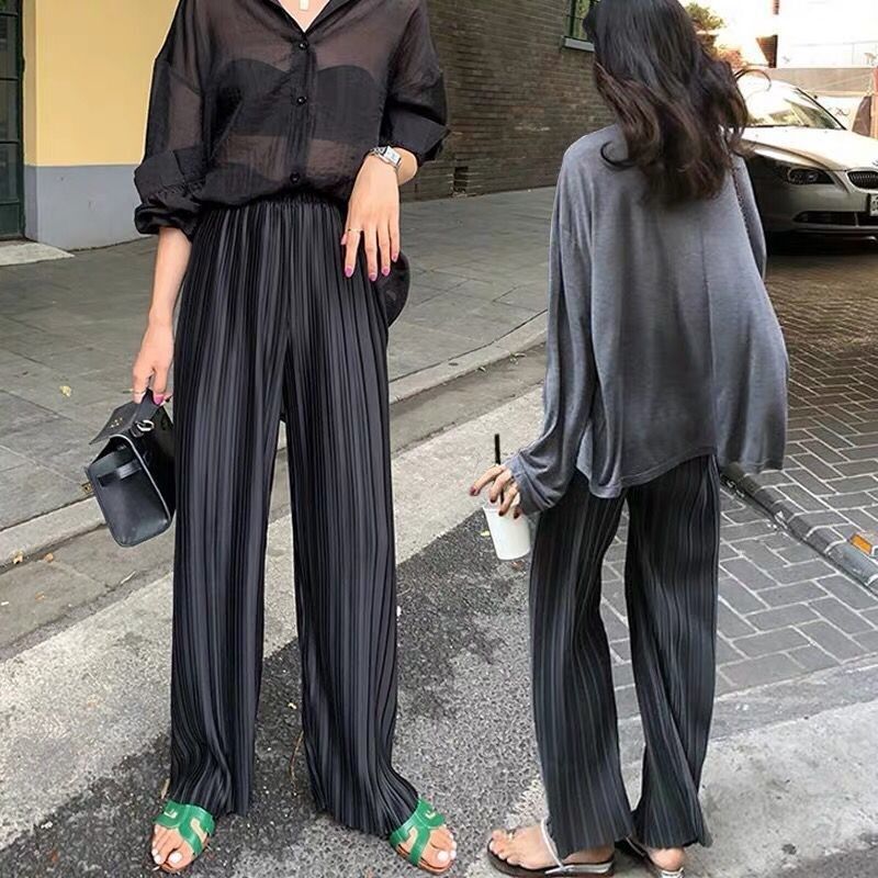 孕妇裤子女春夏季薄款灰色阔腿裤垂感宽松百褶潮妈休闲长裤夏装潮,孕妇装/孕产妇用品/营养,孕妇休闲裤,淘宝优惠券,粉丝福利购,淘宝优惠卷