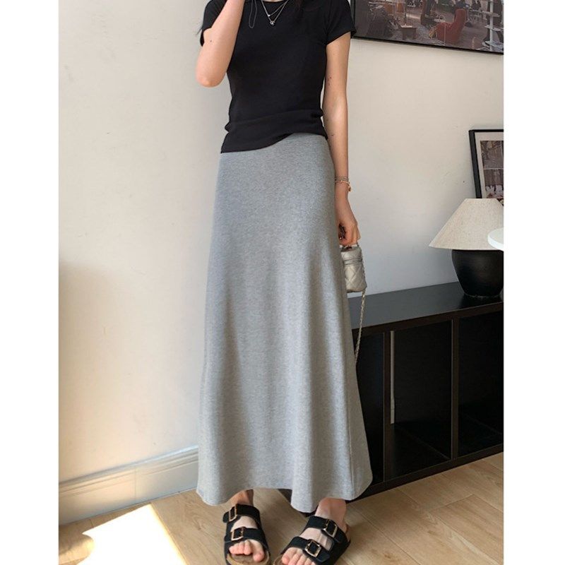 孕妇半身裙夏季深灰色复古鱼尾长裙无托腹弹力包臀辣妈打底裙春秋,孕妇装/孕产妇用品/营养,半身裙,淘宝优惠券,粉丝福利购,淘宝优惠卷