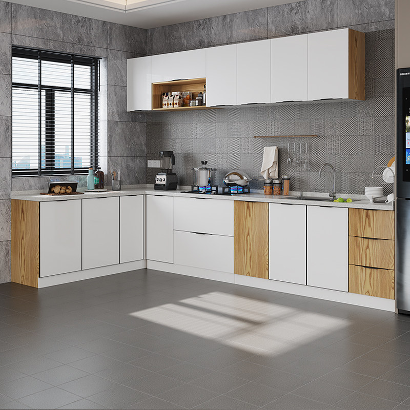 整体橱柜灶台柜一体简约现代石英石台面家用小户型多功能简易碗柜,住宅家具,餐边柜,淘宝优惠券,粉丝福利购,淘宝优惠卷