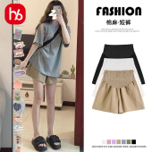 外穿小个子五分棉麻打底裤 薄款 夏款 休闲阔腿裤 孕妇短裤 子夏装 夏季