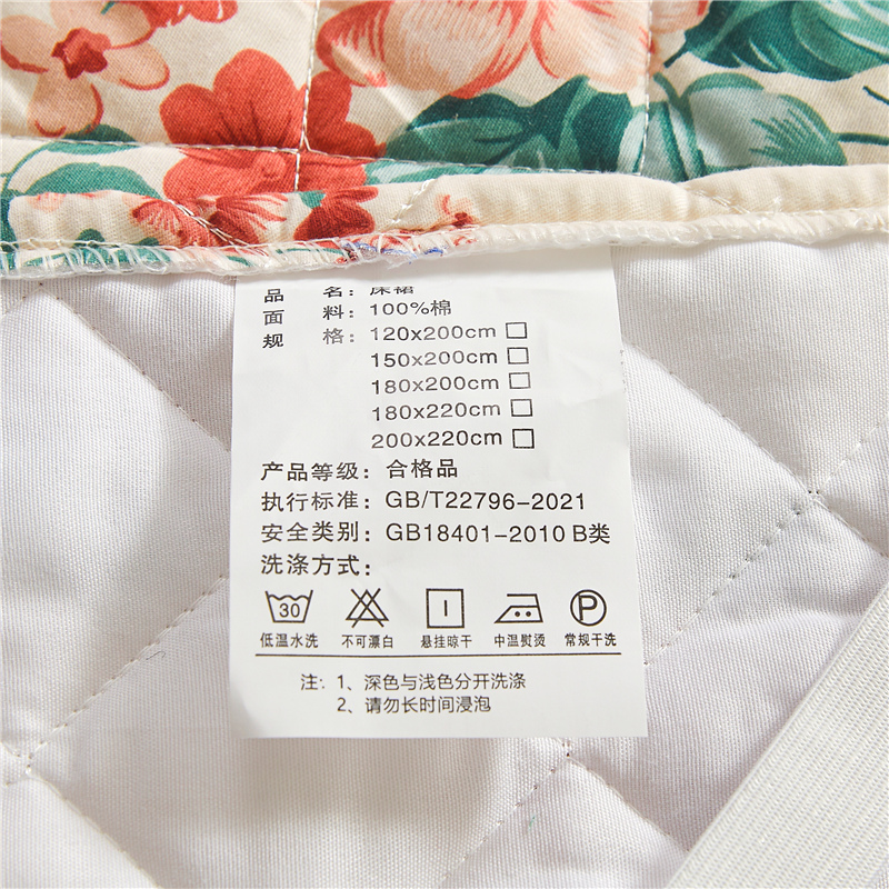 全棉夹棉床裙单件公主风床罩2023新款少女心荷叶边床套床头罩