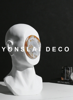 现简约创意人像艺术品雕塑摆件软装饰品家居轻奢样板房间
