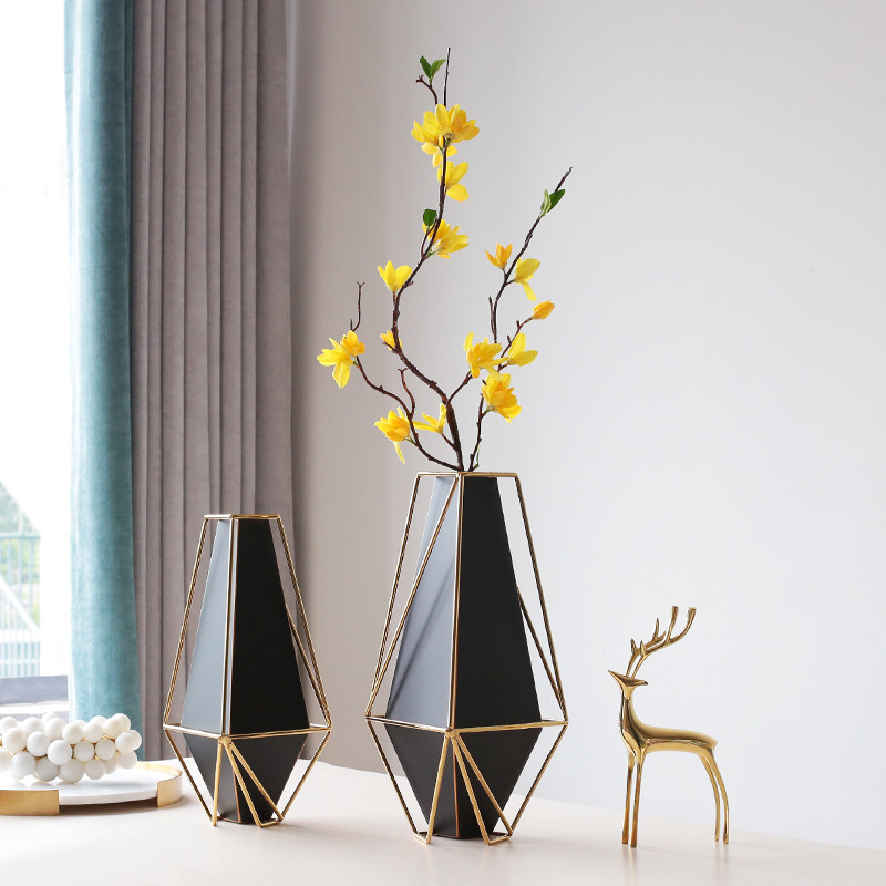 现创意轻奢花瓶摆件客厅插花高档电视柜餐桌装饰品网红高端,家居饰品,花瓶,淘宝优惠券,粉丝福利购,淘宝优惠卷
