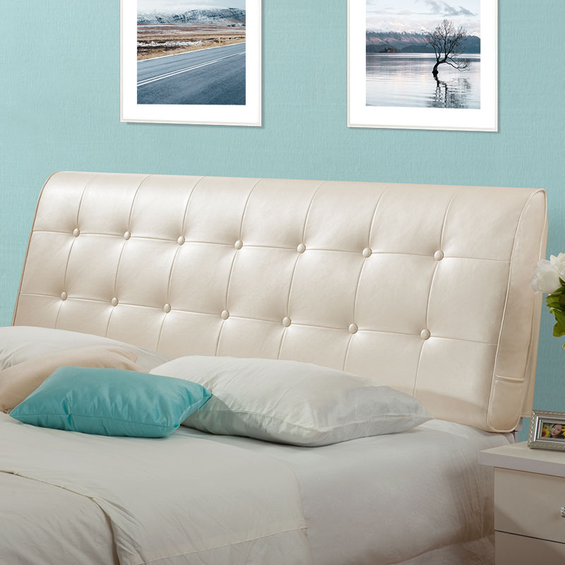 榻榻米无床头靠垫软装饰儿童绒布套罩皮卧室双人床上靠枕大靠背