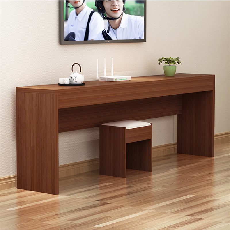 加厚电脑台式桌简约家用卧室长条办公桌靠墙窄学生简易学习小书桌