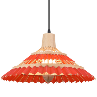 竹艺吊灯禅店大堂灯厅餐日式伞形酒意茶室会所灯创意中式竹编雨伞