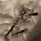 纯手工折扇烫金宣纸苏工扇面古风中国风文玩扇子s拍摄道具