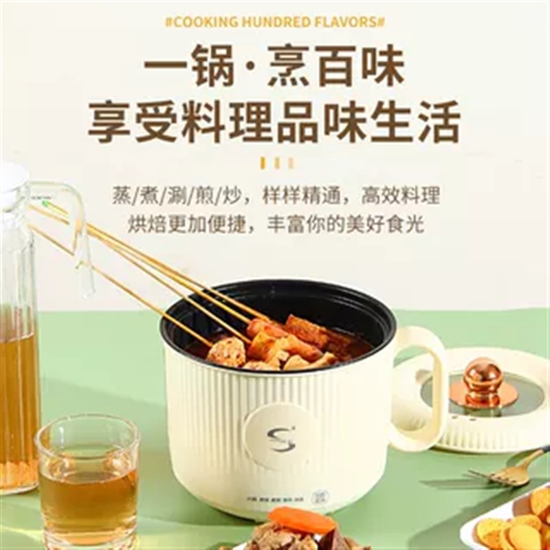 110v电煮锅小家电出口加拿大多功能家用迷你火锅厨房电器