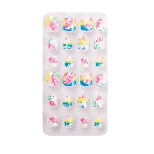 1 Set Artificial Nail Tips Press on Nails for Kids Cartoons