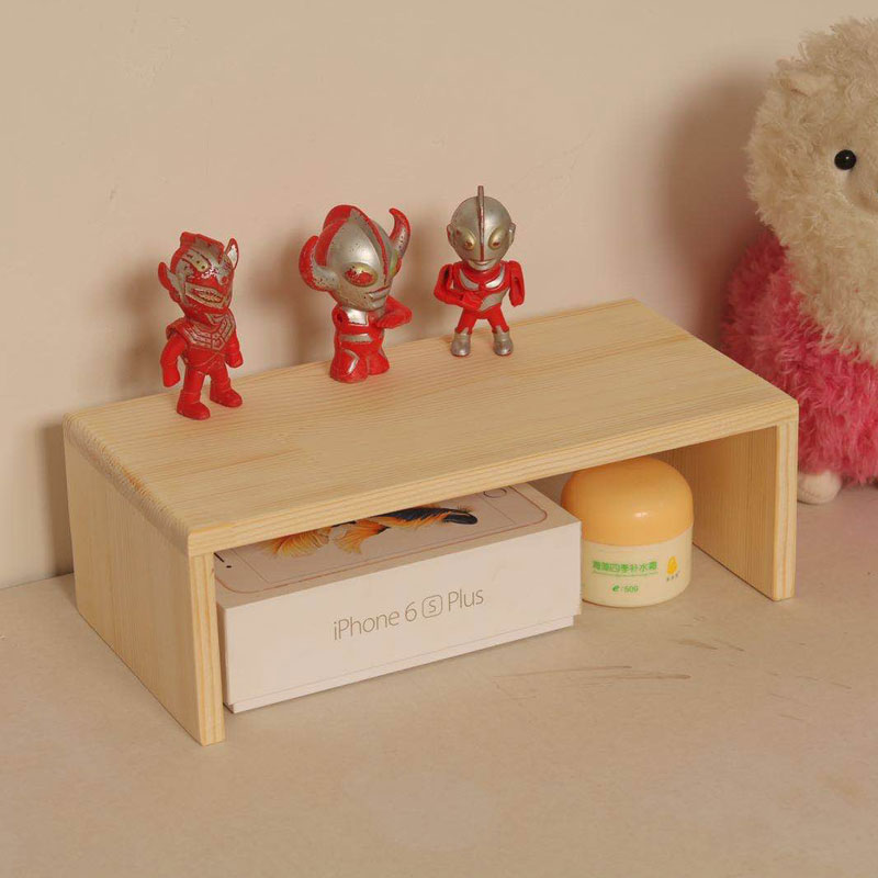 实木桌面支架电脑增高架子托架支撑加高垫高电视底座收纳架