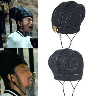 古代男汉服 丞相帽 三国头饰帽子古装道具诸葛亮帽子大臣头饰帽子
