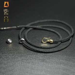 天珠横穿挂绳男女款手工编织加粗挂件吊坠项链挂脖西藏锁骨链绳子