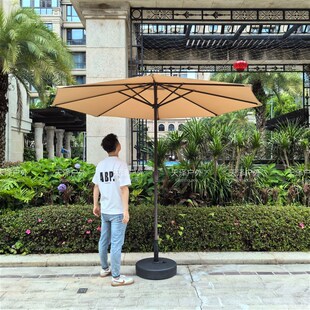 户外遮阳庭院室外阳台太阳伞防晒保安亭露天站岗亭沙滩摆摊中柱伞