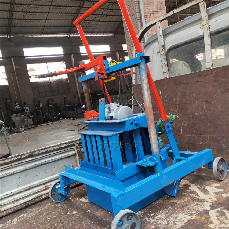 单相电移动式制砖机 免托板下蛋免烧砖机 小型打砖机可更换磨具