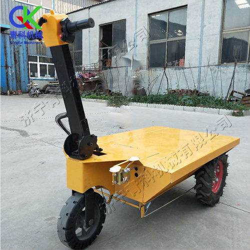 建筑施工电动手推车 车间货物转运平板车 楼道电梯搬运手推车