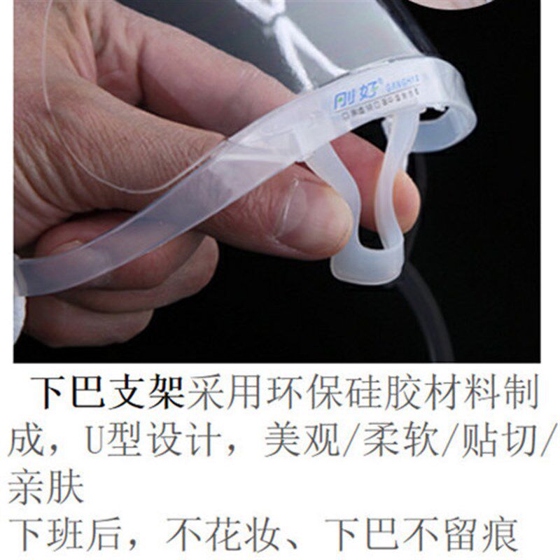 透明口罩食品级舒适透气防雾餐饮烘焙食品生产销售防护硅胶可水洗