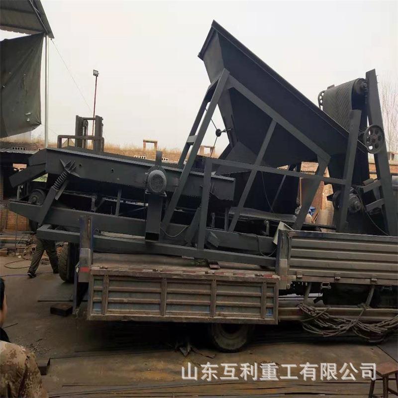 50型河沙移动式筛沙机 震动直线筛沙机 工地用小型筛沙机