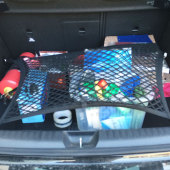 固定行李车载置物袋尾箱车内弹力网 后备箱网兜 通用 小型车轿车