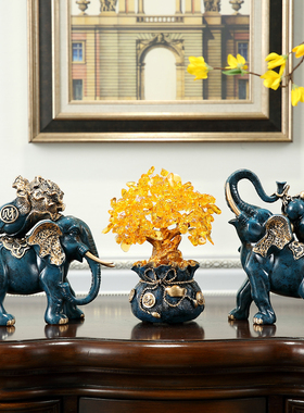 欧式招财摆件装饰品电视柜创意软装工艺摆设开业礼品