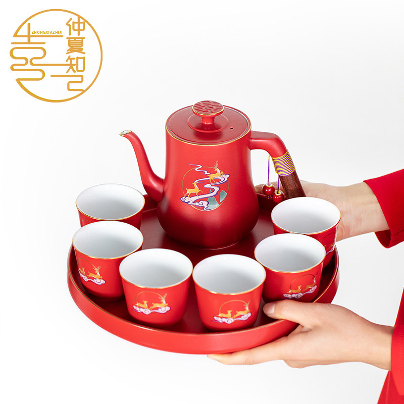 泡茶壶套装结婚敬茶杯大号茶具套装喜杯新婚婚庆礼物陶瓷定制,节庆用品/礼品,喜碗/敬茶杯,淘宝优惠券,粉丝福利购,淘宝优惠卷