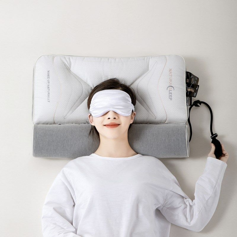 颈椎病人专用枕头充气可调节高度护颈椎助睡眠富贵颈椎枕芯,床上用品,功能枕/保健枕/养生枕,淘宝优惠券,粉丝福利购,淘宝优惠卷