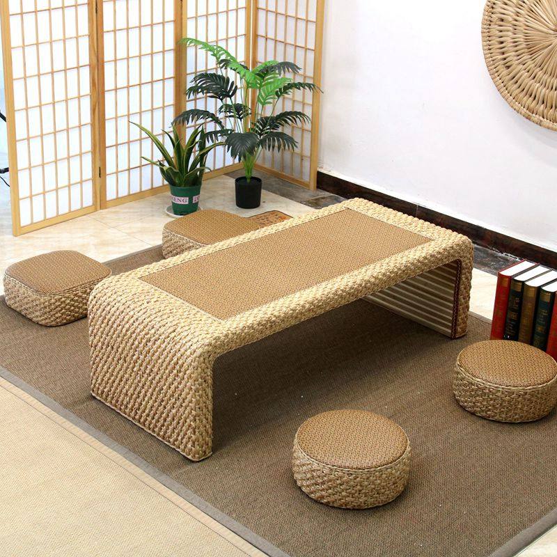 藤编榻榻米茶桌阳台矮茶桌飘窗茶几日式炕桌几禅意民宿地台小桌子,住宅家具,炕几/飘窗几,淘宝优惠券,粉丝福利购,淘宝优惠卷