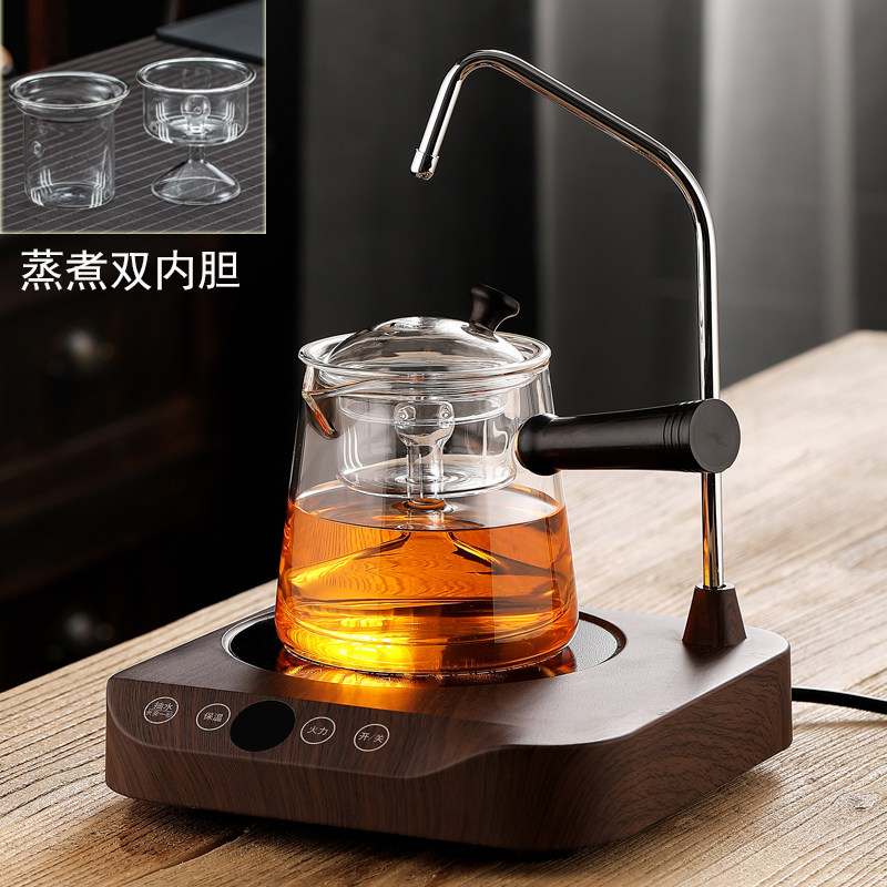 侧把蒸煮茶壶全自动上水电陶炉煮茶炉耐高温壶普洱黑茶煮茶器,餐饮具,茶壶,淘宝优惠券,粉丝福利购,淘宝优惠卷