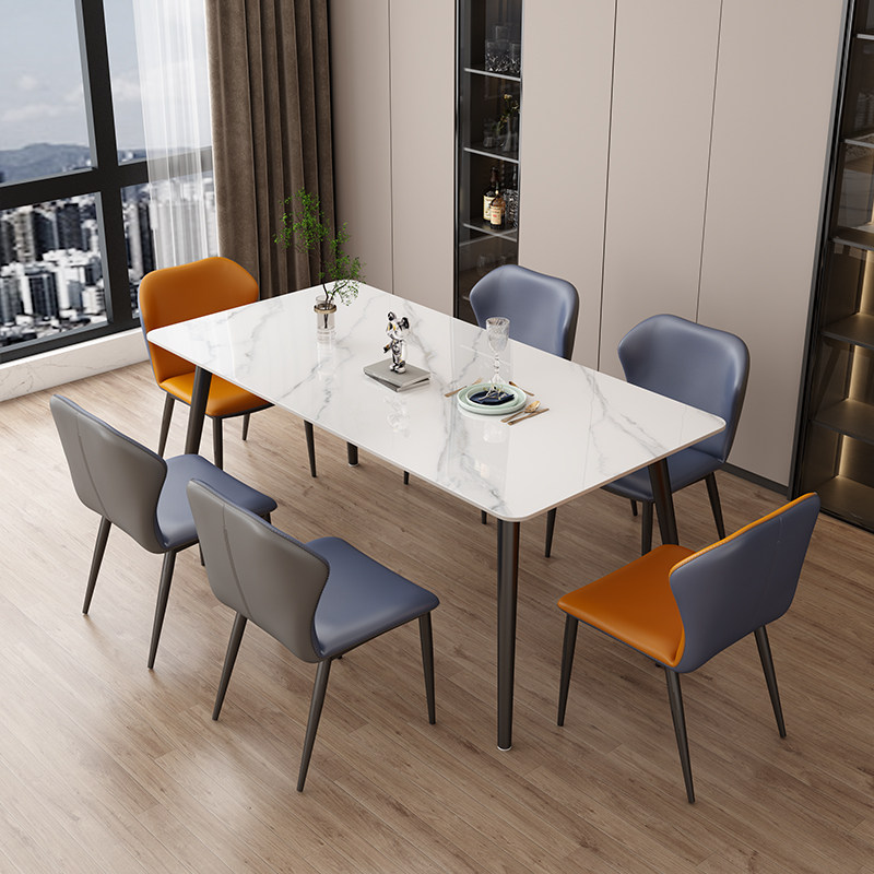 现代简约岩板餐桌家用小户型桌子客厅轻奢大理石创意饭桌餐桌椅子,住宅家具,岩板餐桌,淘宝优惠券,粉丝福利购,淘宝优惠卷