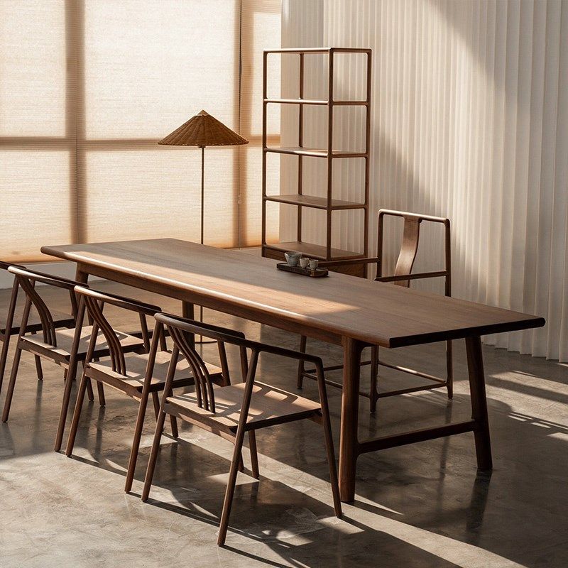 北美黑胡桃木新中式茶桌椅组合禅意功夫茶台泡茶桌轻奢现代高级感,住宅家具,家用茶台/茶桌,淘宝优惠券,粉丝福利购,淘宝优惠卷