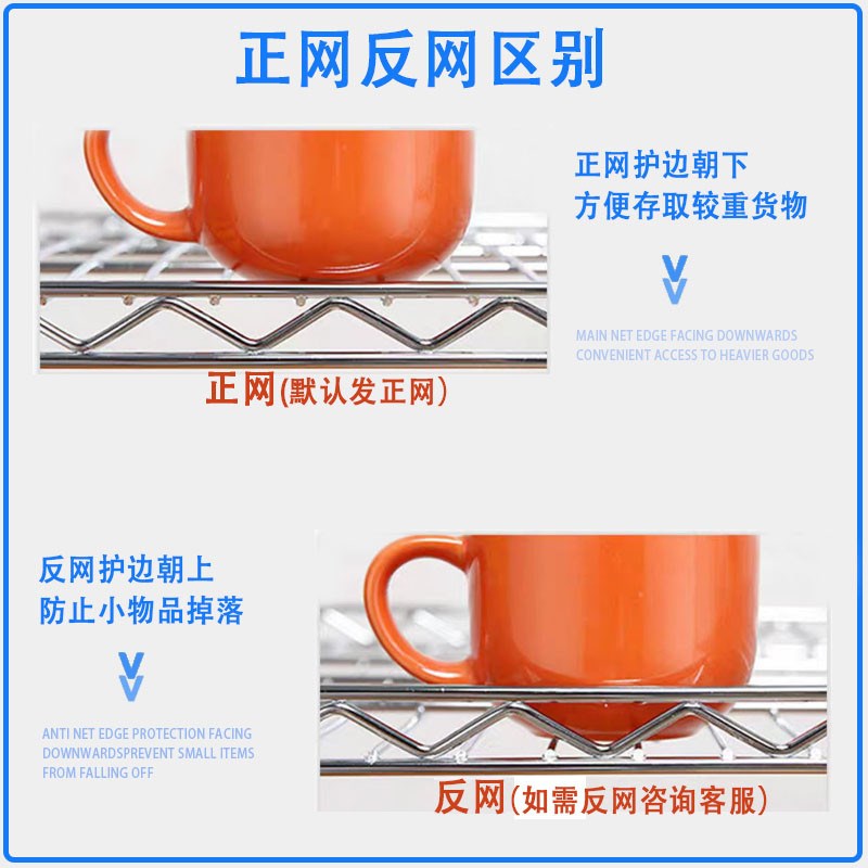 线网多功能网片网线层板仓库多层物料架货架镀铬置物架用展示架