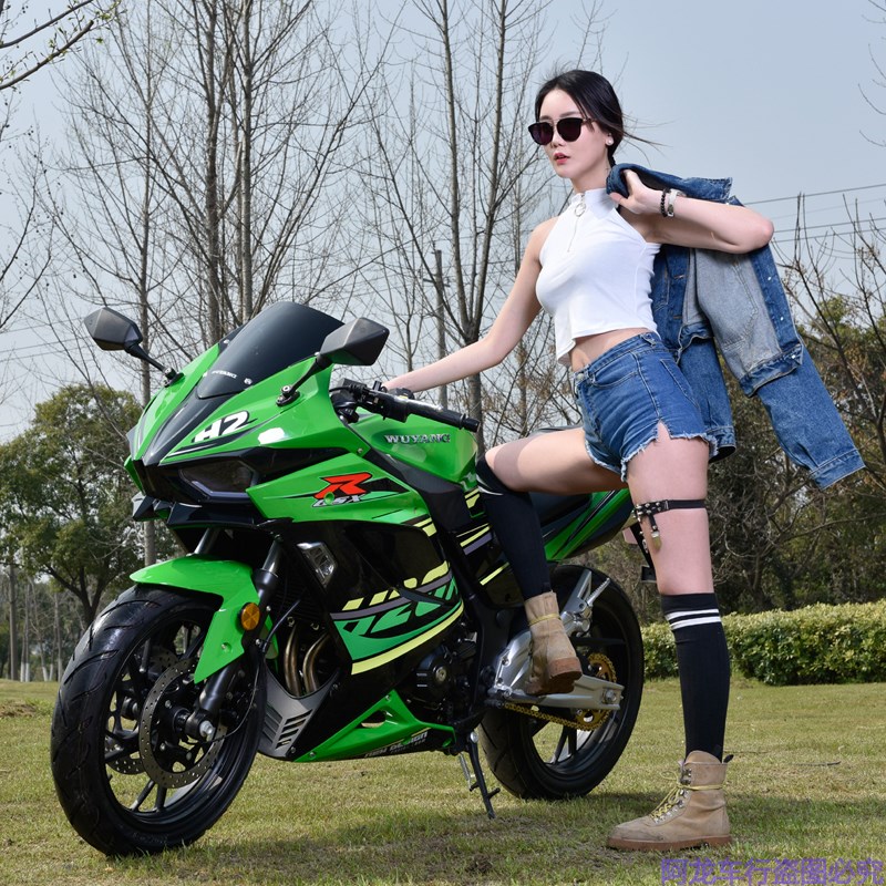 电喷H2大排摩托车跑车公路赛重机车地平线街车趴赛双缸整车可上牌