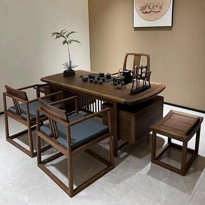 新中式黑胡桃木茶桌新款高端功夫泡茶桌客厅家用实木茶台,住宅家具,家用茶台/茶桌,淘宝优惠券,粉丝福利购,淘宝优惠卷