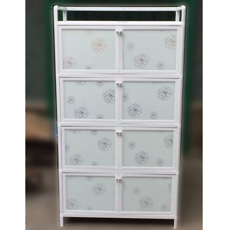 经济型多功能储物收纳柜铝合碗橱柜金柜简易厨房柜家用茶水餐边柜