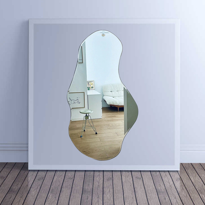 丹麦ferm living Pond M形rror湖泊穿衣镜异i镜子墙面挂镜