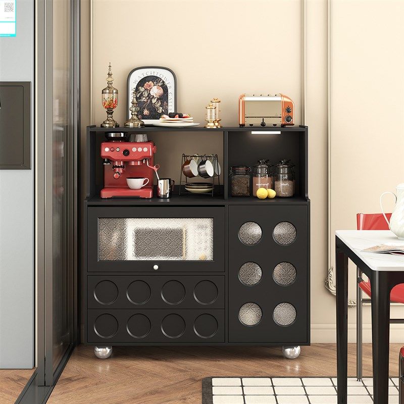 千语轻奢复古餐边柜小户型客厅收纳柜茶水柜现简约咖啡机柜,住宅家具,餐边柜,淘宝优惠券,粉丝福利购,淘宝优惠卷