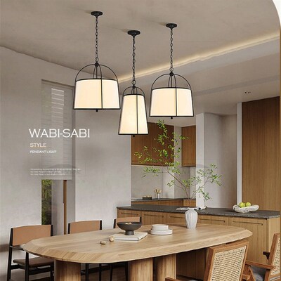 新中式仿古圆宿吊灯茶室吧台餐厅高档客房灯头民形做旧床具