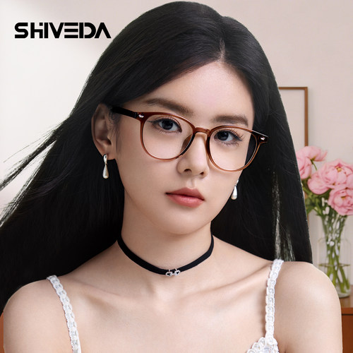 诗维达防辐射抗蓝光疲劳紫色渐变眼镜女手机电脑专用护眼R25010