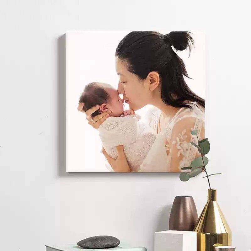 照片无框画放大挂墙订做摆台相片冲洗油画布打印艺术微喷装饰