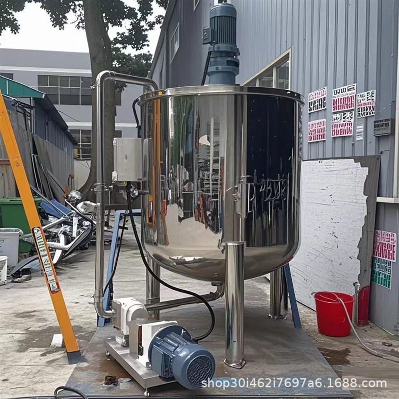 广东304不锈钢凝胶液体搅拌桶饮料食品辣椒酱果酱搅拌罐搅拌机