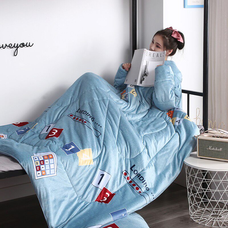 带袖子的懒人被子春秋防踢袖被冬天儿童学生穿在身上玩多功能,床上用品,化纤被,淘宝优惠券,粉丝福利购,淘宝优惠卷