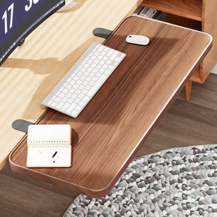 桌面延长板可折叠免打孔延伸置物架桌子侧面延伸板台面夹缝扩展板