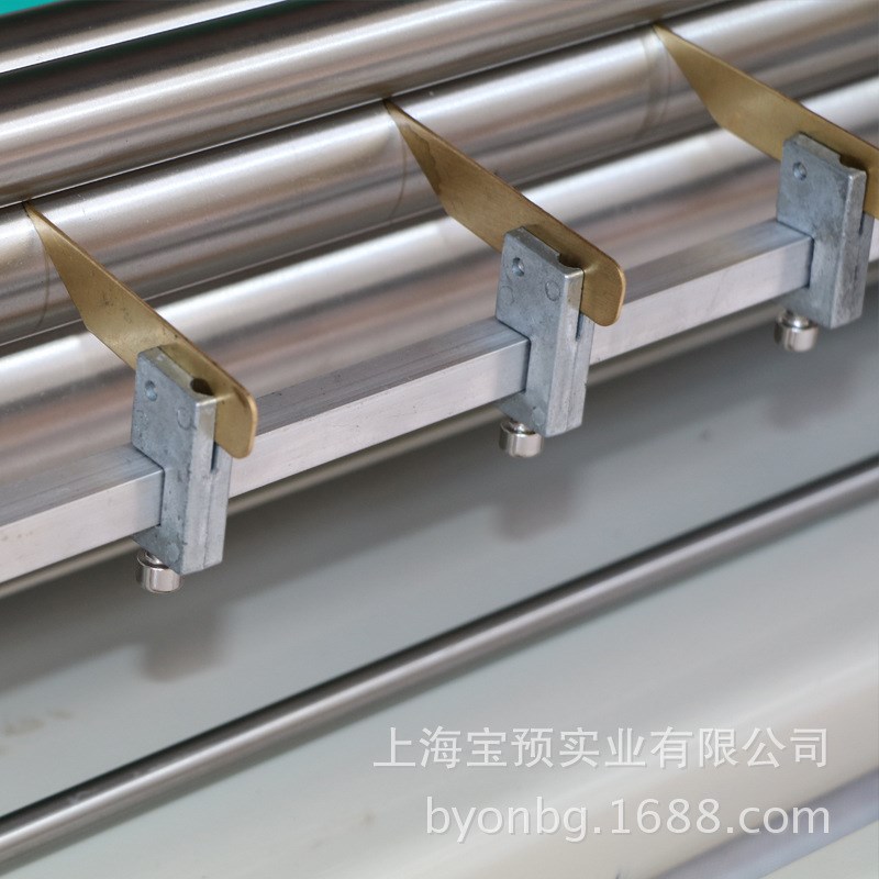 宝预HJS1000不锈钢热溶调速过胶机纸盒包装制作上胶设备一米过胶