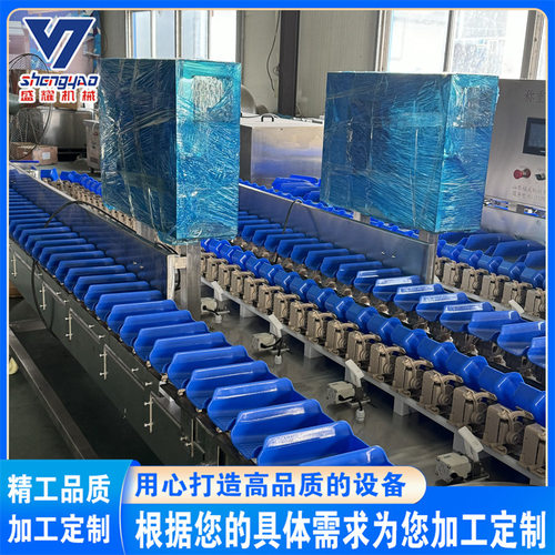 全自动海参分头机 鲅鱼专用重量分选机 活鱼自动称重分级机 盛耀