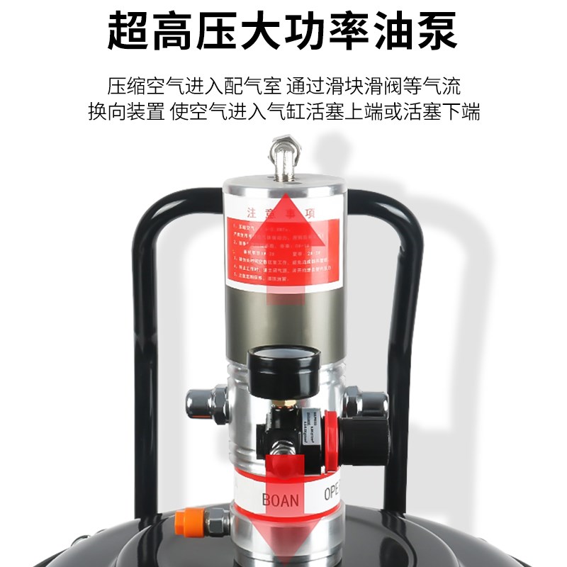 沪工黄油机气动高压注油器小型黄油泵全自动打黄油神器气动黄油枪