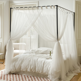 2023新款 公主风1.5米加粗支架加密纱 落地蚊帐家用卧室1.8米床老式