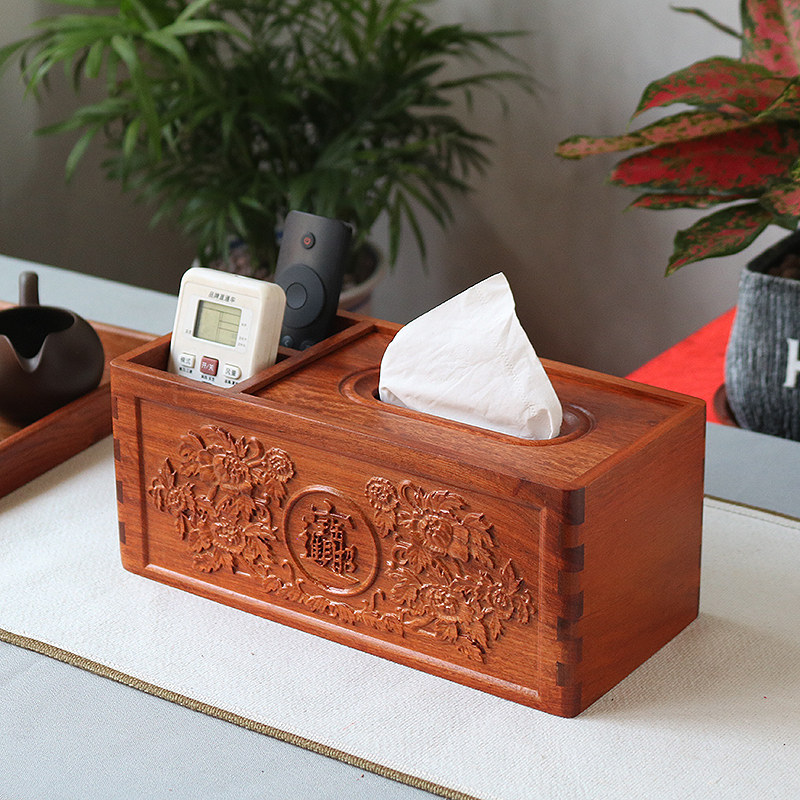 红木纸巾盒客厅茶几中式缅花红酸枝胡桃木收纳盒实木抽纸盒,收纳整理,纸巾盒,淘宝优惠券,粉丝福利购,淘宝优惠卷